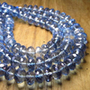 8 Inches FULL STRAND - Very Fine QUALITY -- Tanzanite Blue Mystic Quartz Micro - Faceted Rondell beads - So GORGEOUS - Size 10 - 9 mm APprox
